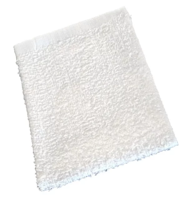 12 x 12 White Wash Cloths 1 lbs (100 Cotton)