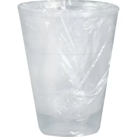 Cold Cup 9oz, Plastic Transparent, Wrapped